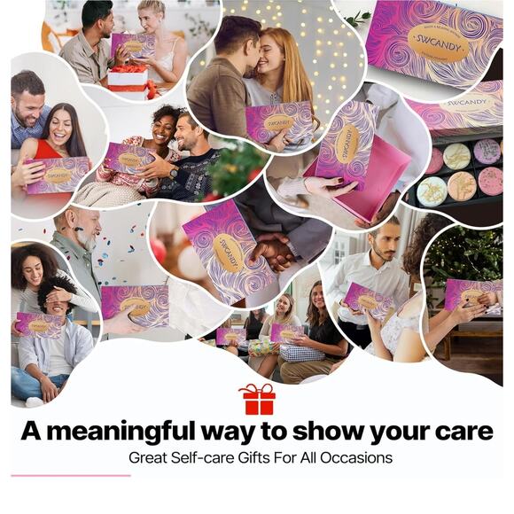 SHOWER STEAMERS FLOWERS AROMATHERAPY 8 PIECE GIFT BOX BATH BOMBS ESSENTIAL OILS - Picture 6 of 7